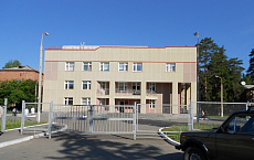 Входная группа Камбарская больница.  Сосновый бор,  1